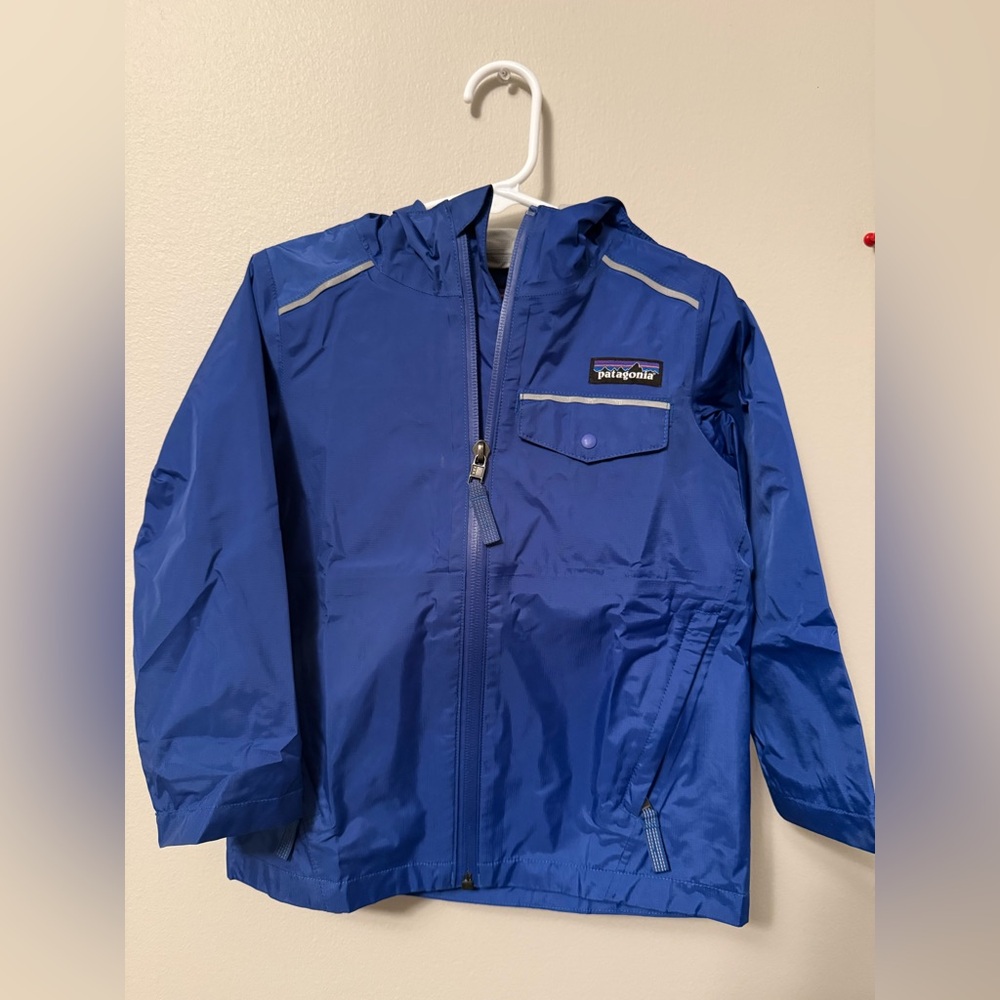 Patagonia Kids Blue Rain Jacket